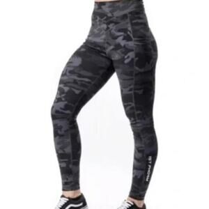 1st Phorm Black/Gray Camo Legging Size S